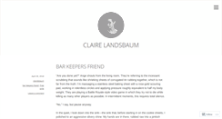 Desktop Screenshot of clairelandsbaum.com