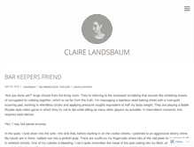 Tablet Screenshot of clairelandsbaum.com